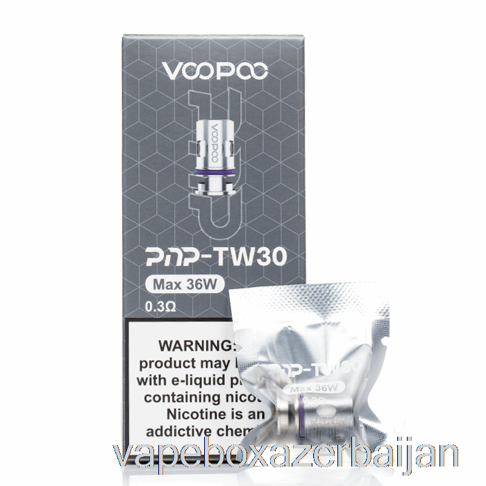 Vape Azerbaijan VOOPOO PnP Replacement Coils 0.30ohm PnP-TW30 Mesh Coils